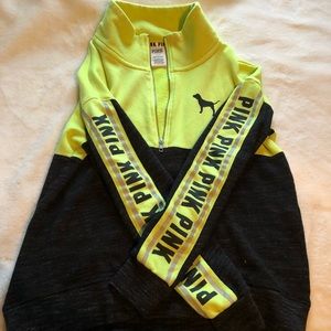 VS pink half zip